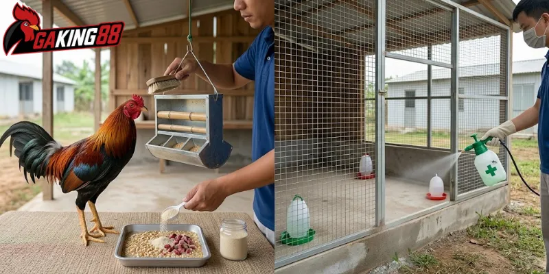 Cách phòng các bệnh thường gặp ở gà đá liên quan tiêu hóa