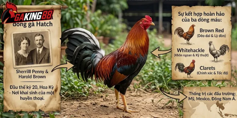 Lịch sử hình thành của dòng gà Hatch