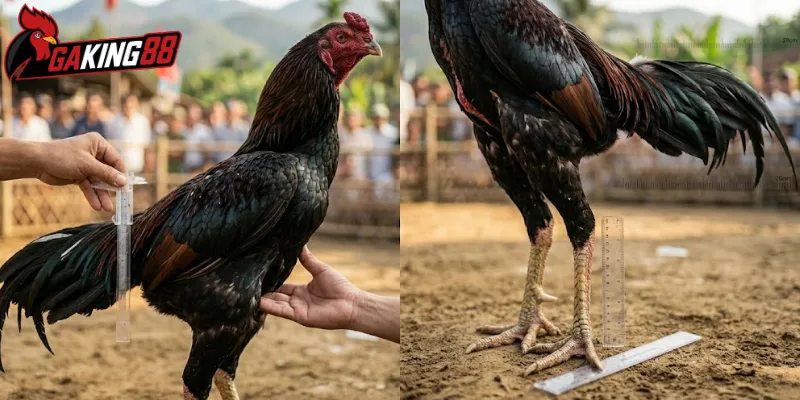 Ngoại hình đặc biệt của gà chọi Bình Định