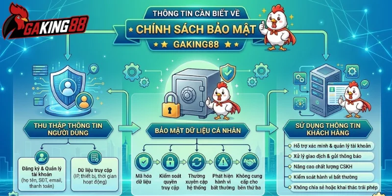 Thông tin cần biết về chính sách bảo mật GAKING88