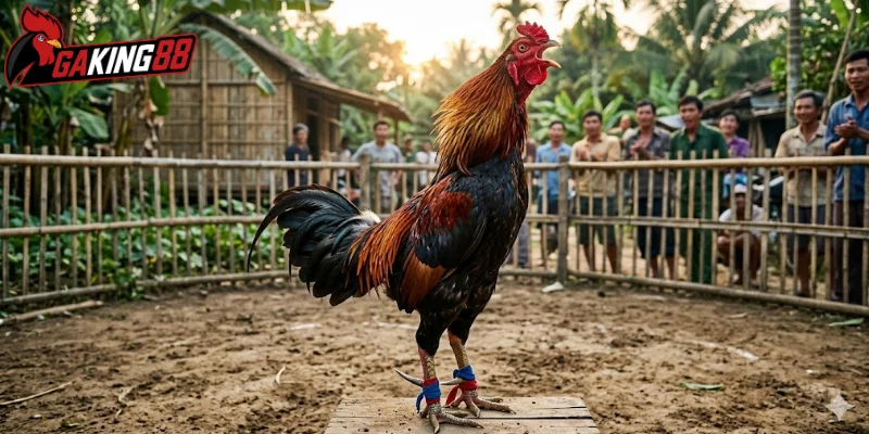 Tiếng gáy phần nào thể hiện thể trạng của gà đá